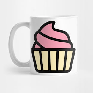 Pink Cupcake Cartoon Icon Mug